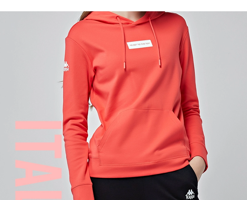 Hui kappa kappa của phụ nữ thể thao áo len giản dị tops áo thể thao | k0762mt10d áo khoác hoodie nam đẹp