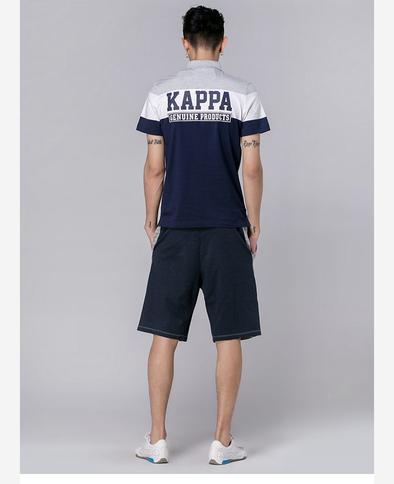 Kappa back to back thể thao chính thức áo sơ mi POLO nam tay ngắn áo thun cổ áo sơ mi mùa hè áo polo lv