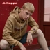 Áo len thể thao nam KAPPA Kappa Áo len dệt kim giản dị 2018 Mới | K0852MT83D áo hoodie trắng Thể thao lông cừu / jumper