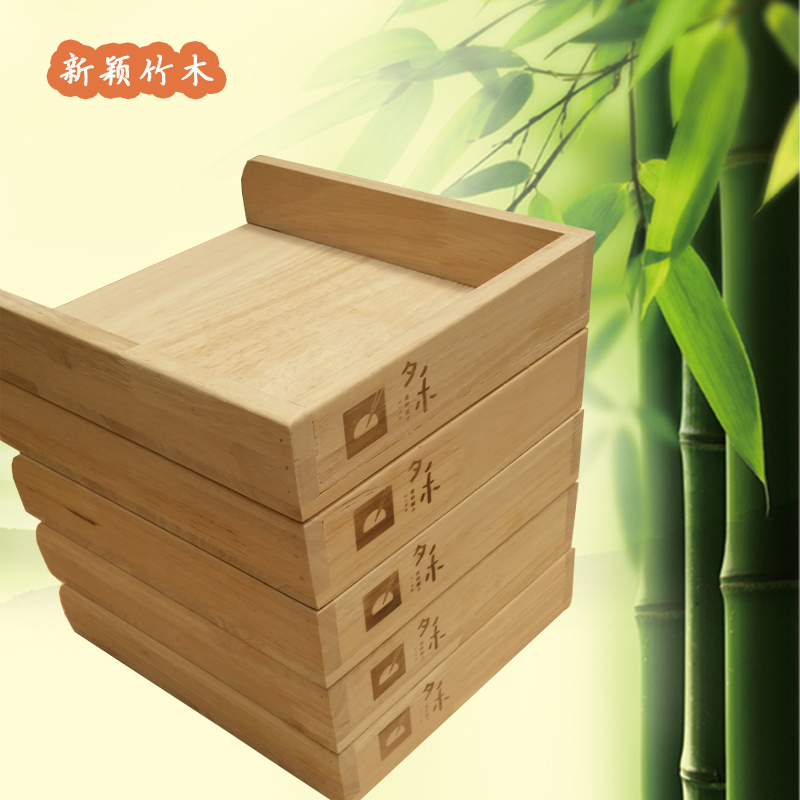 Nhà vợ rắn gỗ tấm khay hình chữ nhật món ăn bánh bao tấm gỗ đặt tủ lạnh nhanh chóng- miễn phí phòng bánh bao khay đũa gỗ mun