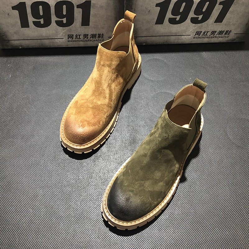 New Martin Boots Gauge British Frosted Men Shoes Personal Tide Shoes Buffalo Souls