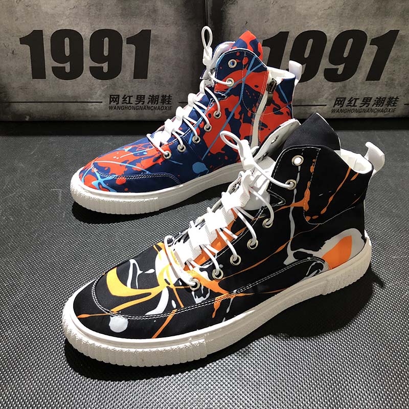 Thời trang cuối cùng nam Hàn Quốc, văn bản của xu hướng của hơi thở giày cao cổ nike
