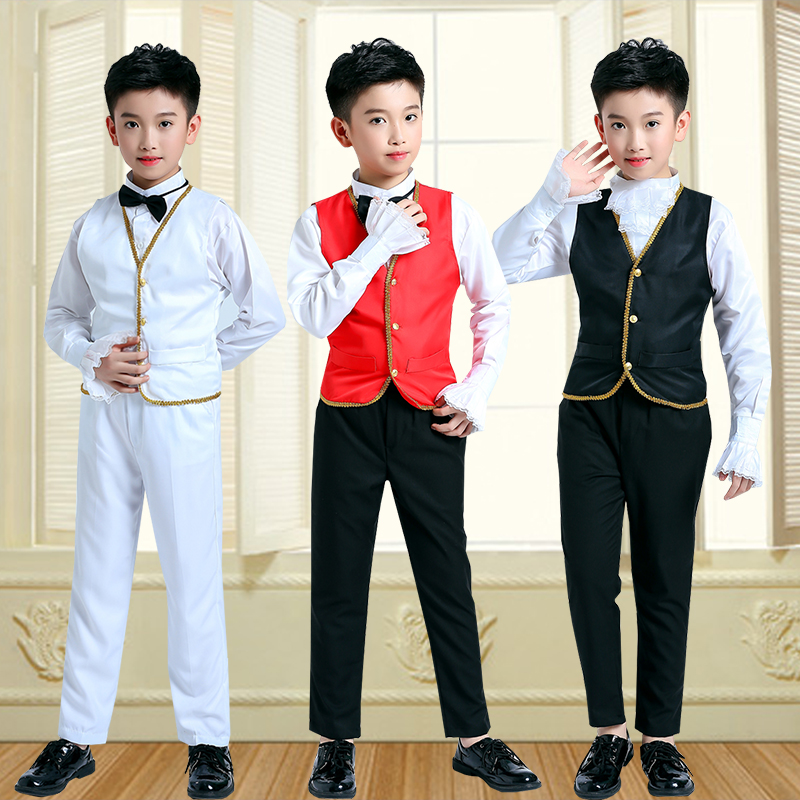 Trẻ em Halloween Giáng sinh Tòa án Châu Âu Hoàng tử Trang phục Hoàng gia Trang phục quý tộc Châu Âu Trang phục biểu diễn của nam giới áo len bé trai