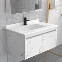 Space aluminum alloy rock plate Bathroom cabinet combination bathroom wash basin Wash basin Wash basin Simple light luxury modern