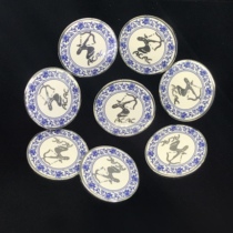 ACAC blue-and-white porcelain with the badge