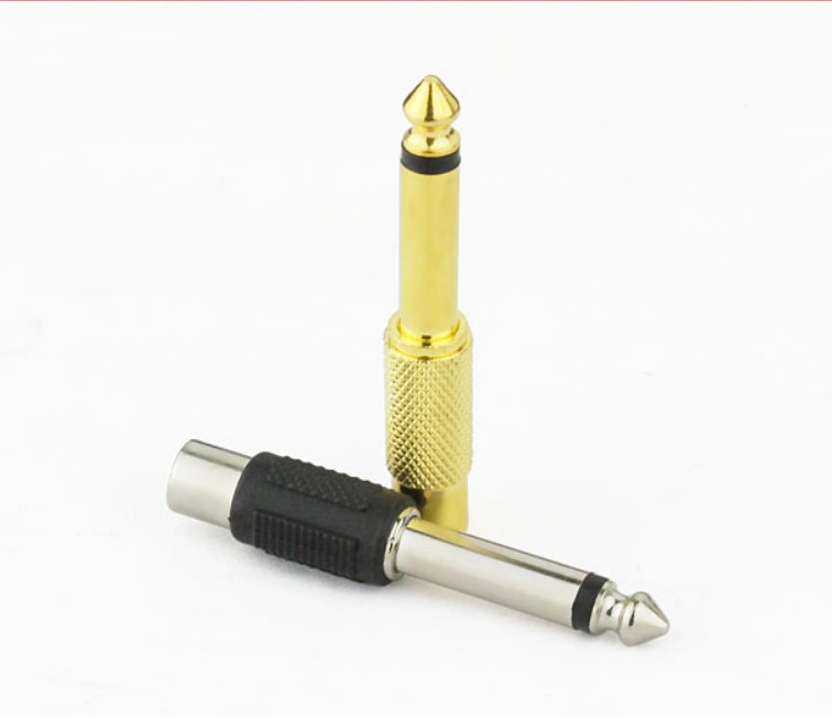  C05 Lotus to 6 5 conversion head 6 5 turn Lotus female head 6 35 revolution RCA female audio head