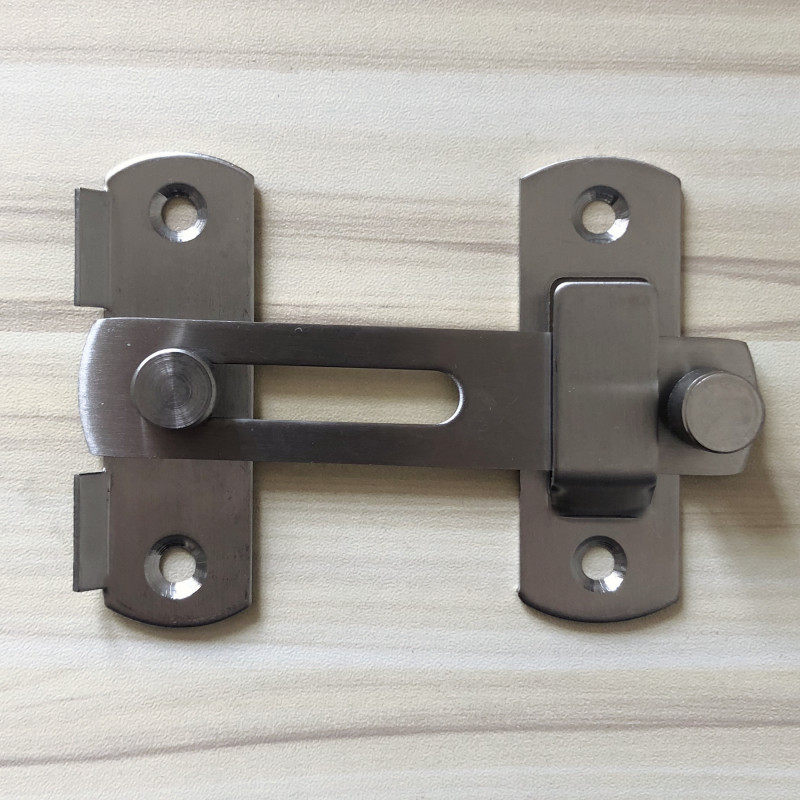 Stainless steel door bolt door and window anti-theft safety lock buckle insurance buckle wooden door sliding door hasp door lock buckle latch surface installation
