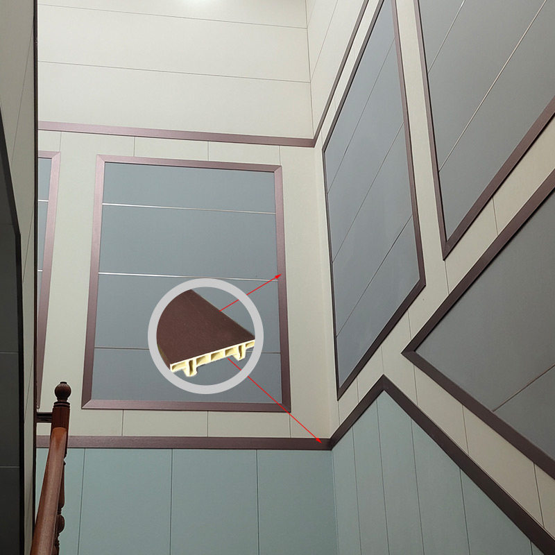 Fabric wall Kaba bamboo wood fiber line top corner line closing border line wall skirt line skirting board factory direct sales