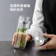 Fuguang Large Capacity Portable Glass Water Cup, Thickened and Heat-Resistant, with Tea Separation, Suitable for Male Drivers to Brew Tea