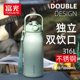 Fuguang Thermos Kettle for Home Use, 316 Stainless Steel Water Bottle, Portable Thermos for Children, Girls' Thermos Cup