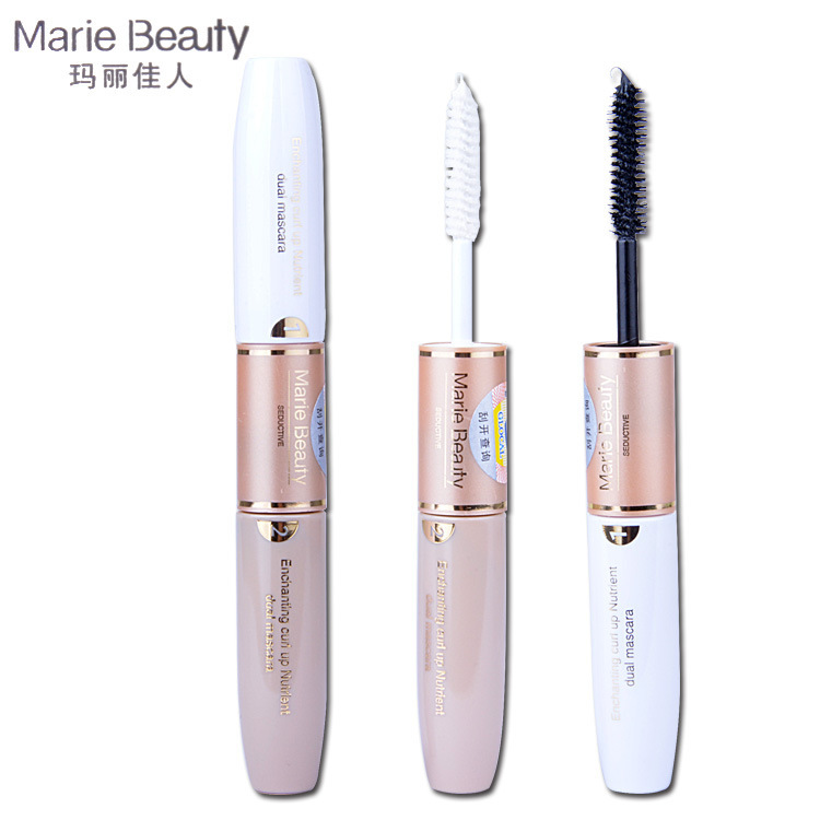 Mary's Beauty Double-ended Mascara Black and White Mascara Slender Long Thick Mascara