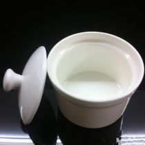 White Bone China stew Pot