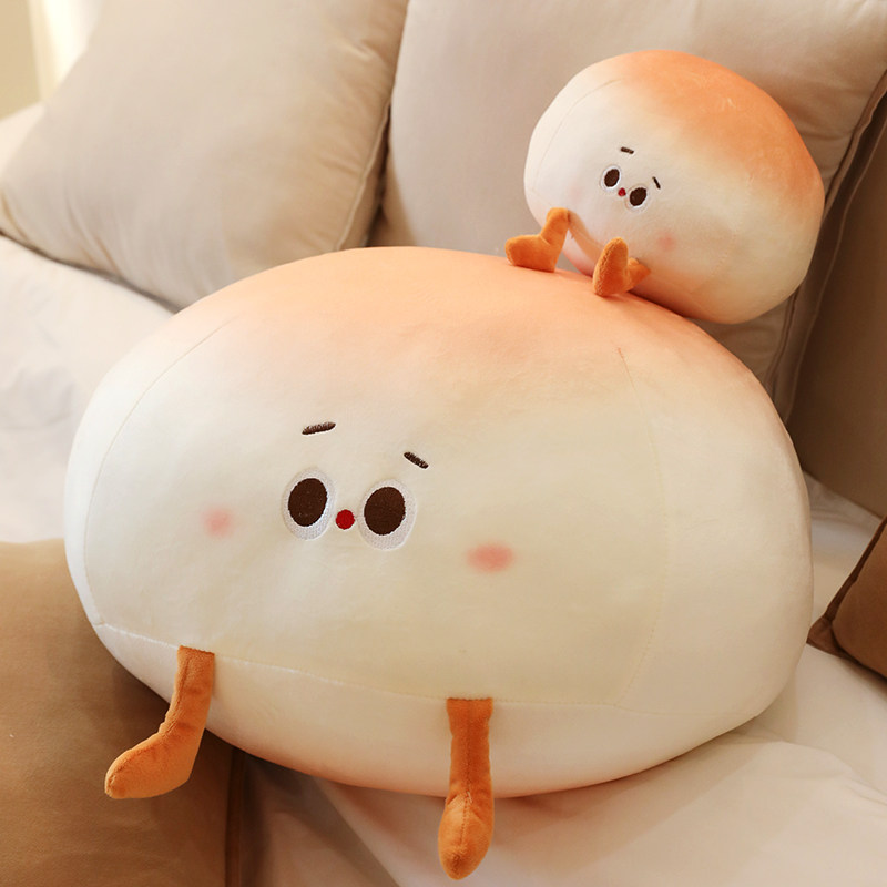 Cute steamed bun pillow sofa bed holding sleeping dumpling doll super soft plush toy doll doll gift