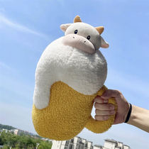 Creative spoof your real cow beer doll plush toy funny pillow boyfriend and girlfriend birthday gift Youqu Youpin
