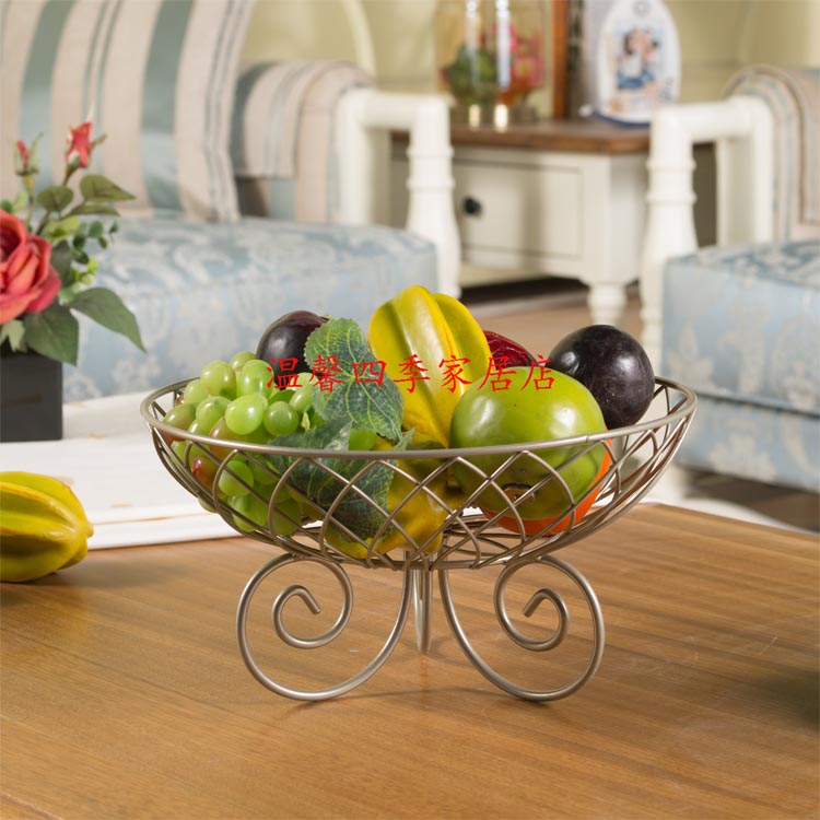 Eurostyle light and luxurious high-end atmosphere home living room fruit tray large capacity fruit basin creative tea table containing fruit basket