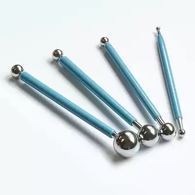 The large and small round head ball Rod soft pottery tool sugar flower pressed mud diy ultra light soil heat shrink sheet making material