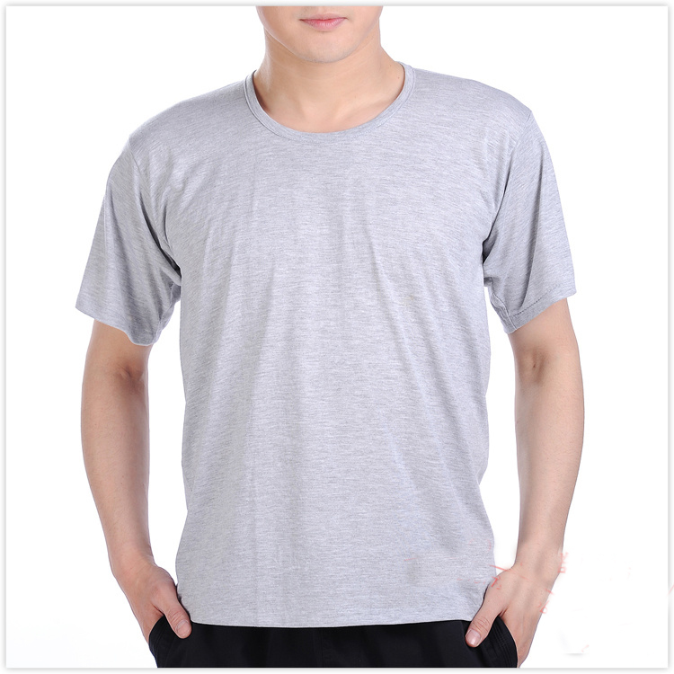 Cũ áo bông vòng cổ ngắn tay t-shirt nam thanh niên Slim trung niên nửa tay kích thước lớn lỏng đáy áo vest