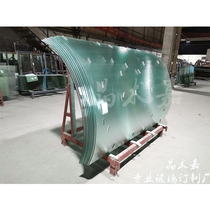 Heat-bent steel glass curved glass special-shaped glass curved glass u-shaped glass half-arc tempered glass