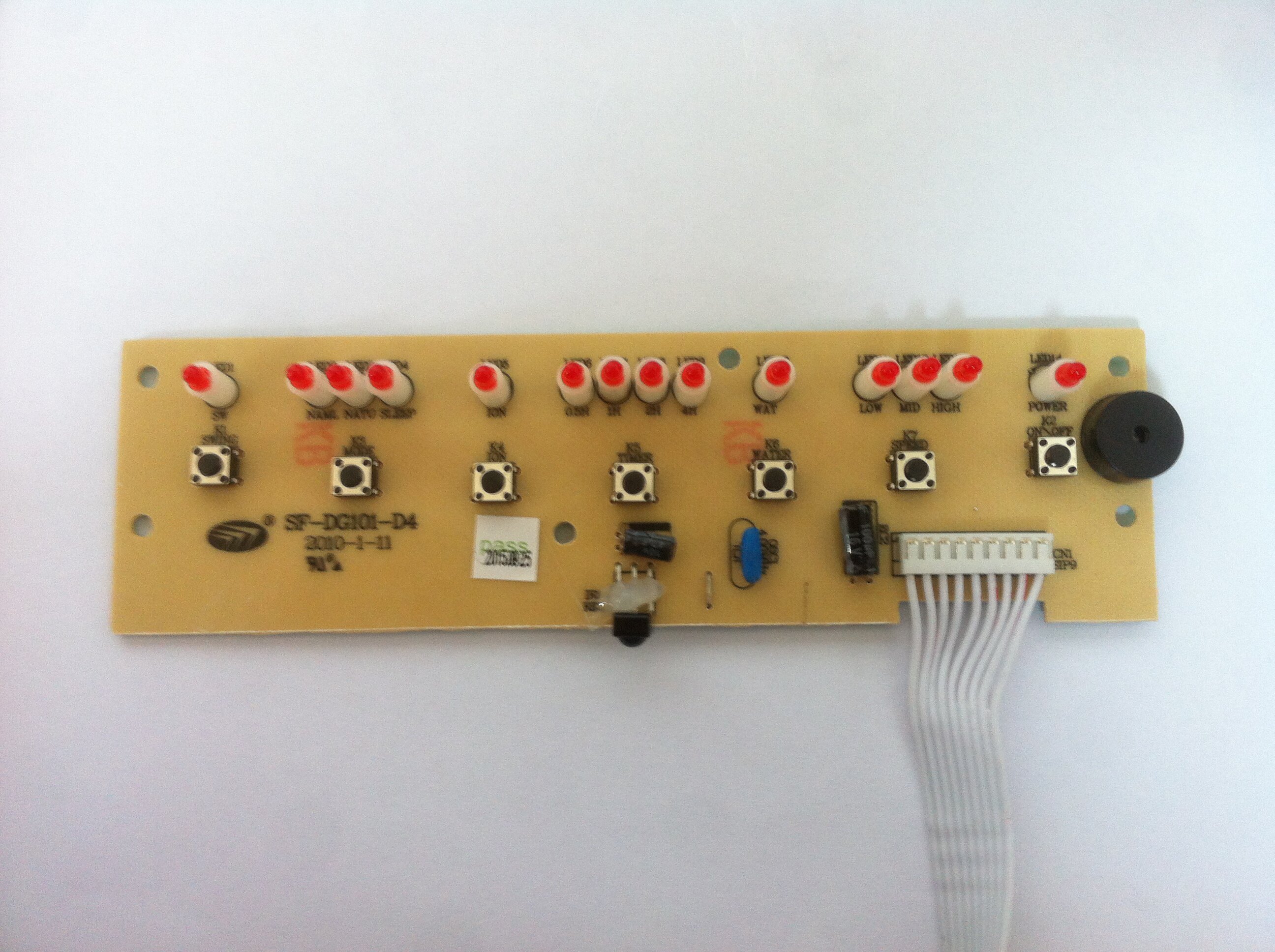 Pioneer Cold Fan Air Conditioning Fan FK - L26 R Circuit Board Control Panel Press Key Board