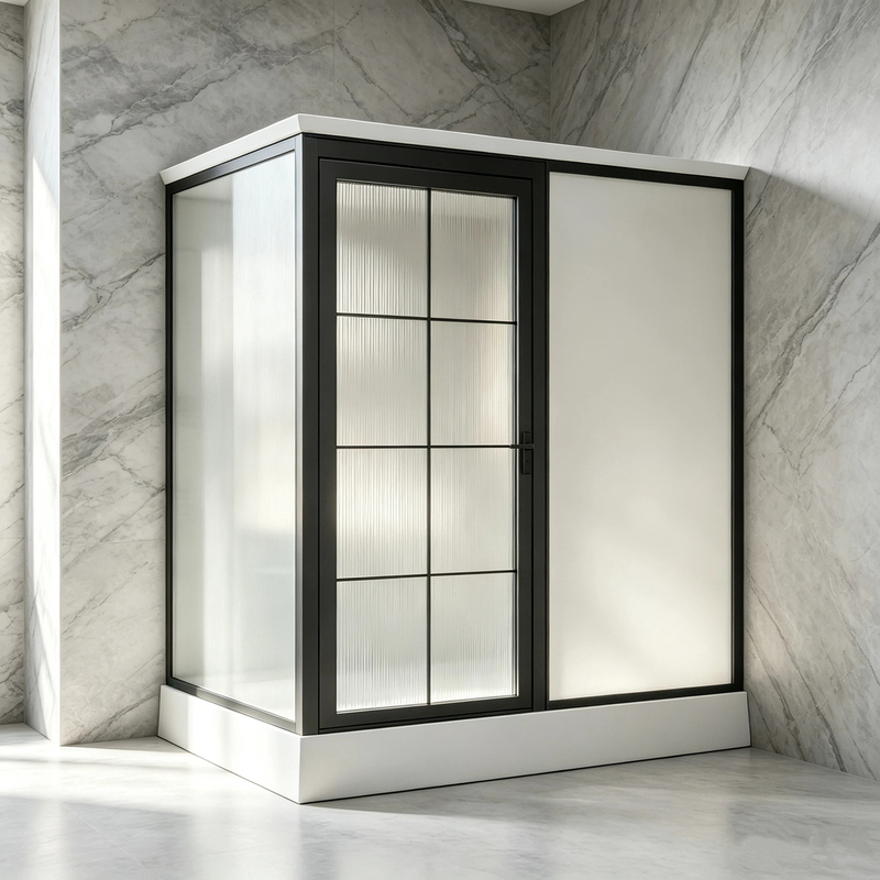 Integrated Shower Room, Bathroom, Integrated Shower and Toilet Unit, Integrated Shower Room with Lock