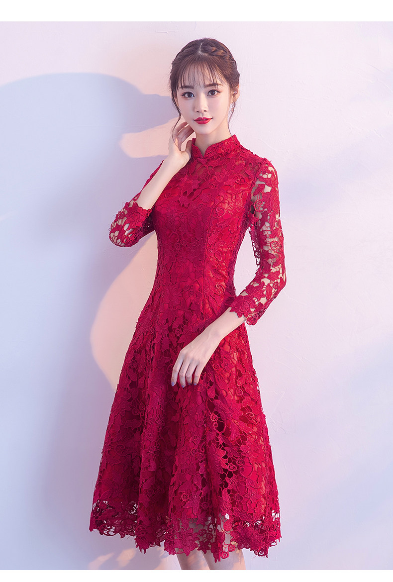 Robe de soirée manche de petale - Ref 3210717 Image 18