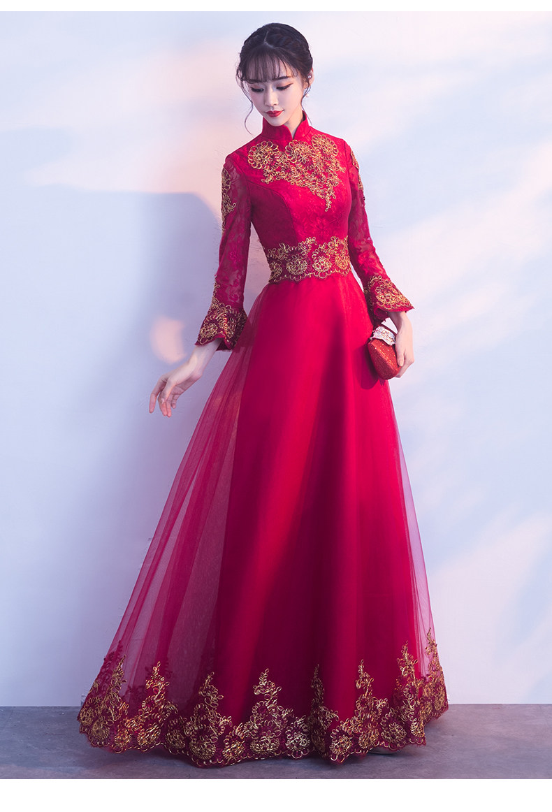 Robe de soirée manchon de cloche - Ref 3211025 Image 18