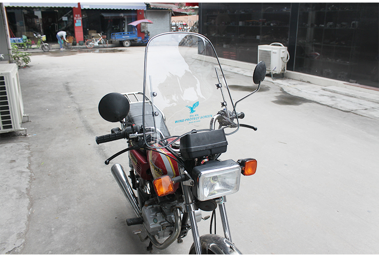 Xe máy phía trước kính chắn gió xe điện 125 xe ba bánh cao rộng kính chắn gió trong suốt che mưa kính chắn gió vision
