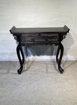 Boutique return of old goods red sandalwood strip case god table table all solid wood offering table entrance hall Buddha table incense table table one thing one picture