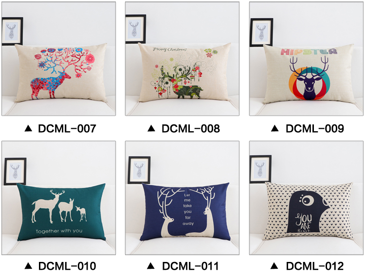 Gối thắt lưng sofa cotton lanh gối nai sừng tấm Bắc Âu đơn giản dải eo pad xe hình chữ nhật đệm với lõi tay áo gối trang trí sofa
