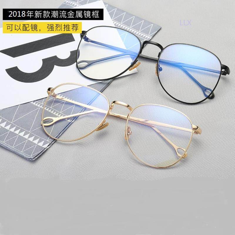 Guys glasses Han version Trend women little fresher art No degree false myopia Retro round personality Transparent Korea-Taobao