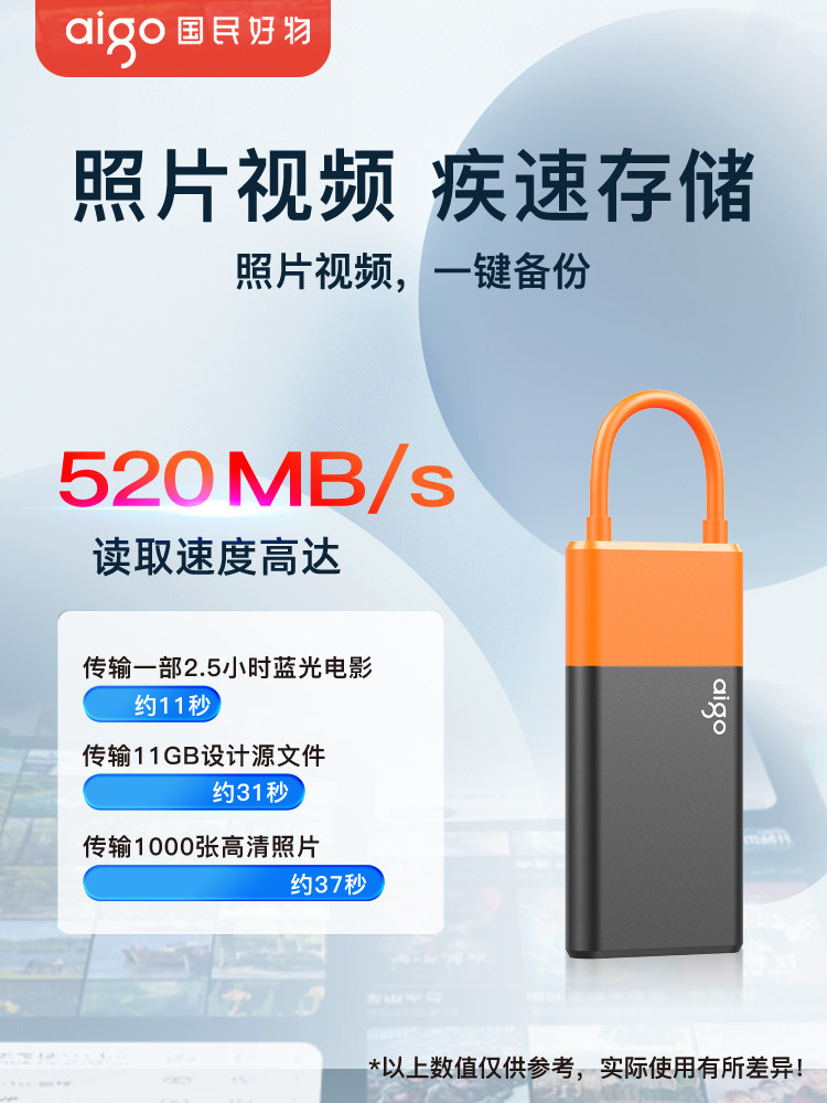 Patriot S11 Mobile Solid-State Drive 2t Large Capacity Dual-Use for Mobile Phones and Computers External High-Speed Ssd Storage Backup