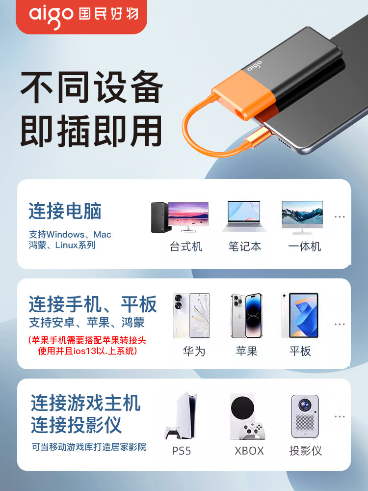 Patriot S11 Mobile Solid-State Drive 2t Large Capacity Dual-Use for Mobile Phones and Computers External High-Speed Ssd Storage Backup