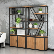 Industrial Wind Landing Bookcase Office Partition Cabinet Living-room Storage Cabinet Light Lavish Creative Division Shelf shelf