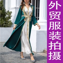 Wheat-colored outer model Amazon clothing model shooting underwear photography foreign trade cross-mirror e-commerce clothing collage photography