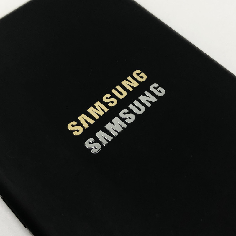 Mobile Phone Logo Metal Sticker, Mobile Phone Sticker, Laptop Monitor Label