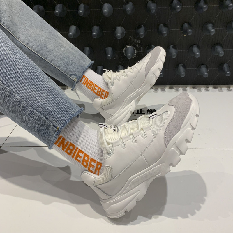 Men's shoes spring 2021 new shoes Men's Korean version Climax Shoes Casual Sneakers 100 Hitch Wind Old Daddy Shoes