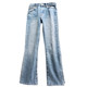 Japanese light luxury washed jeans, slim flared pants, slightly flared nine-minute jeans for women 2024 early spring new style