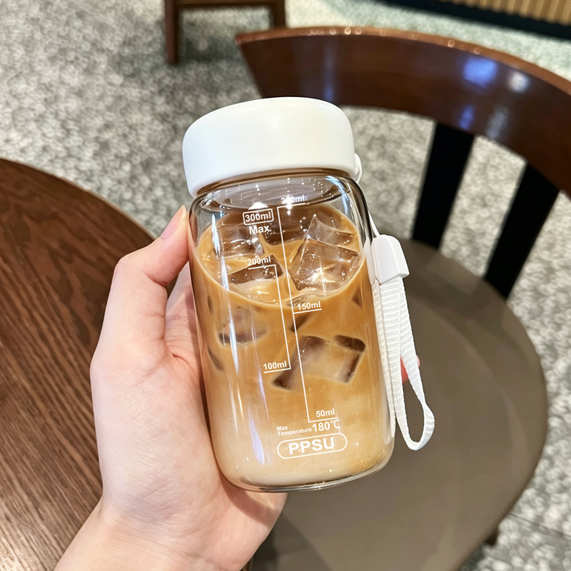 Mini Water Cup for Women, Ppsu Food-Grade, for Coffee, Milk Tea, Students, Pregnant Women, Children, with Scale, High Aesthetic Value, Portable Cup