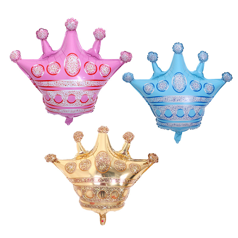 New big princess crown aluminum foil balloon aluminum film large crown balloon Wedding birthday party decoration balloon