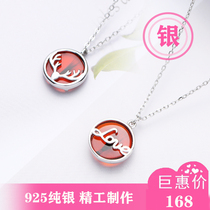 Tire Fur Necklace Tire Hair Pendant Baby Souvenir Newborn Born Gift Fetal Hair Pendant Pure Silver DIY