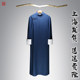 Long gown men's Republic of China clothing cotton and linen robe mandarin Chinese style Tang suit cross talk coat Chinese style men's robe