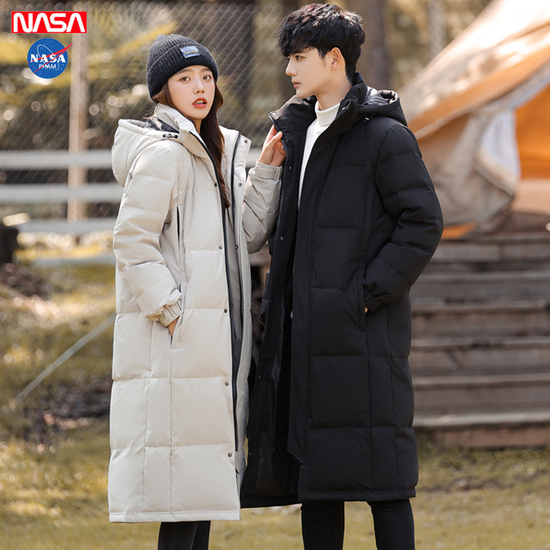 Cold-Proof Large Size Youth Thickened down Jacket Men's Mid-Length Over-The-Knee Cotton Coat Women's Winter Student Couple Coat Cold-Proof Large Size Youth Thickened down Jacket Men's Mid-Length Over-The-Knee Cotton Coat Women's Winter Student Couple Coat