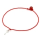 Ruyi 925 bạc đỏ mắt cá chân đỏ handmade nữ xã hội đôi bạc nam gợi cảm phiên bản Hàn Quốc của chàng sinh viên giản dị Sen