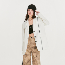 Micro Wide Shoulder Collision Color Loose Suit Jacket Temperament Casual 100 hitch