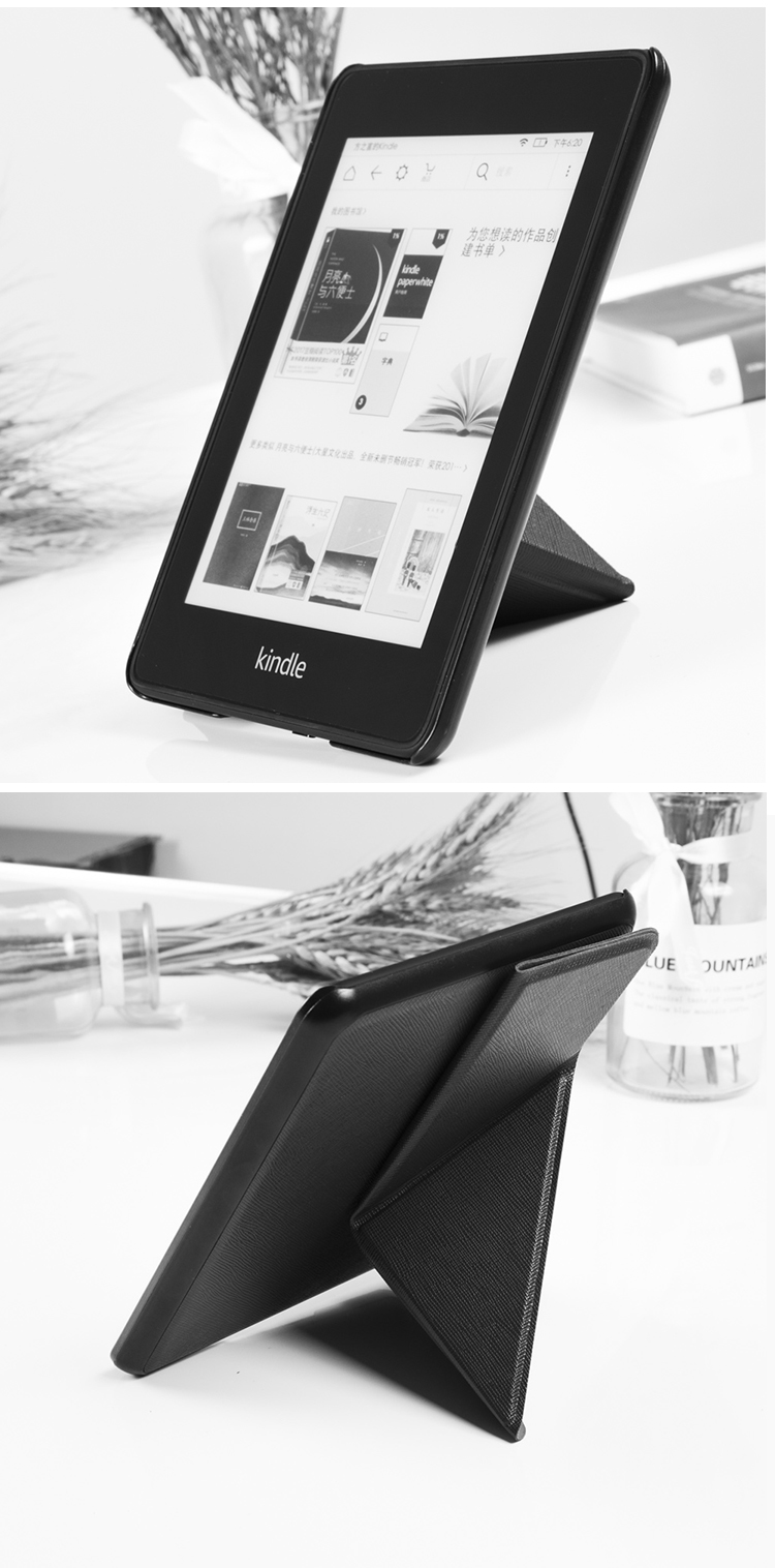 Kindle paperwhite4 e-book cover bảo vệ mới 2018 mô hình gập đứng kpw4 ngủ bao da - Phụ kiện sách điện tử ốp ipad pro 10.5