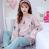 Mùa xuân và mùa thu cotton dài tay cho bé bú mẹ mùa đông ngồi tháng cho ăn quần áo ở nhà mồ hôi có thể mặc bên ngoài phụ nữ mang thai thời trang công sở