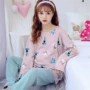 Mùa xuân và mùa thu cotton dài tay cho bé bú mẹ mùa đông ngồi tháng cho ăn quần áo ở nhà mồ hôi có thể mặc bên ngoài phụ nữ mang thai thời trang công sở