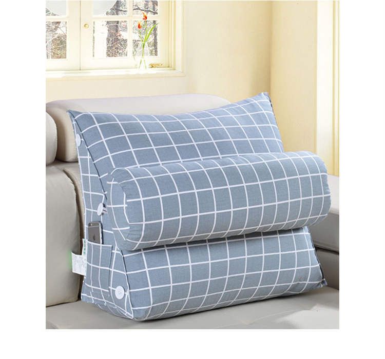 Tựa đầu tam giác lớn lưng sofa giường tựa đầu thắt lưng pad giường mềm túi văn phòng gối bay cửa sổ đệm trở lại bộ ngủ văn phòng