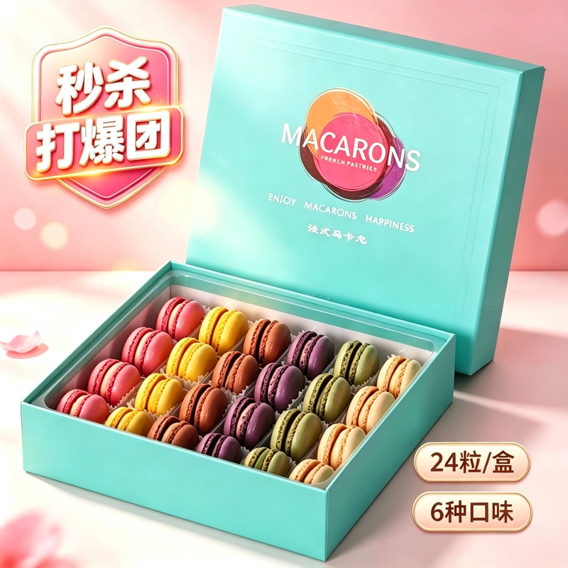 Yicheng Authentic French Macarons Buffet Desserts Birthday Cakes Internet-Famous Wedding Desserts Holiday Gifts
