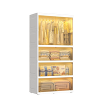 Thickened baby wardrobe baby storage cabinet childrens small wardrobe clothing storage box plastic household snack storage cabinet
